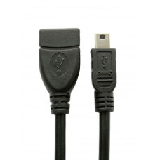 Кабель Extradigital OTG USB 2.0 AF – Mini USB Тип B 0,1м